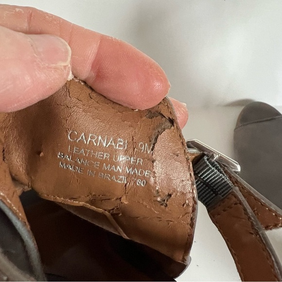 Steve Madden Carnabi chunky heel sandal, women’s size 9M, well loved, gray - Picture 7 of 9